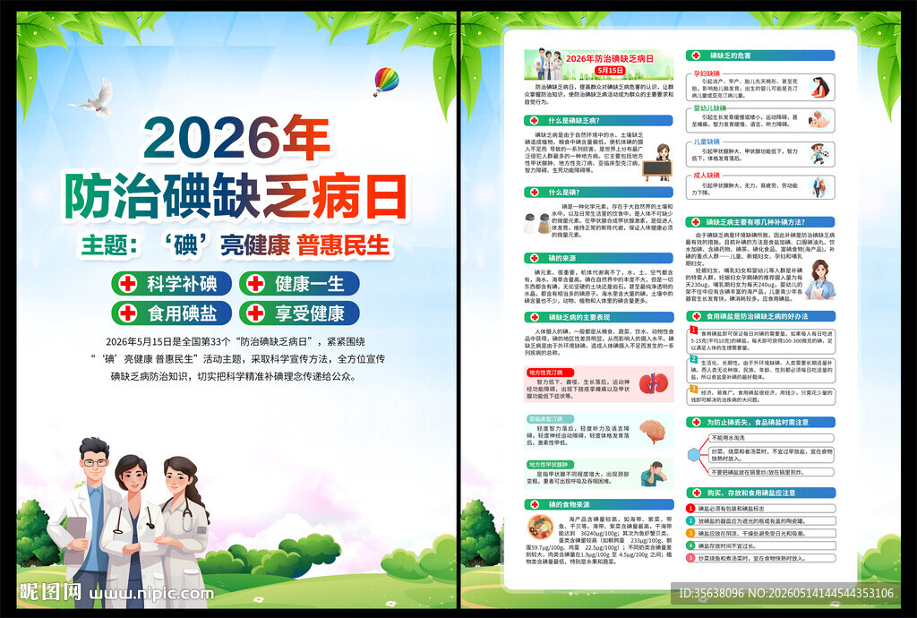2026年防治碘缺乏病日DM单