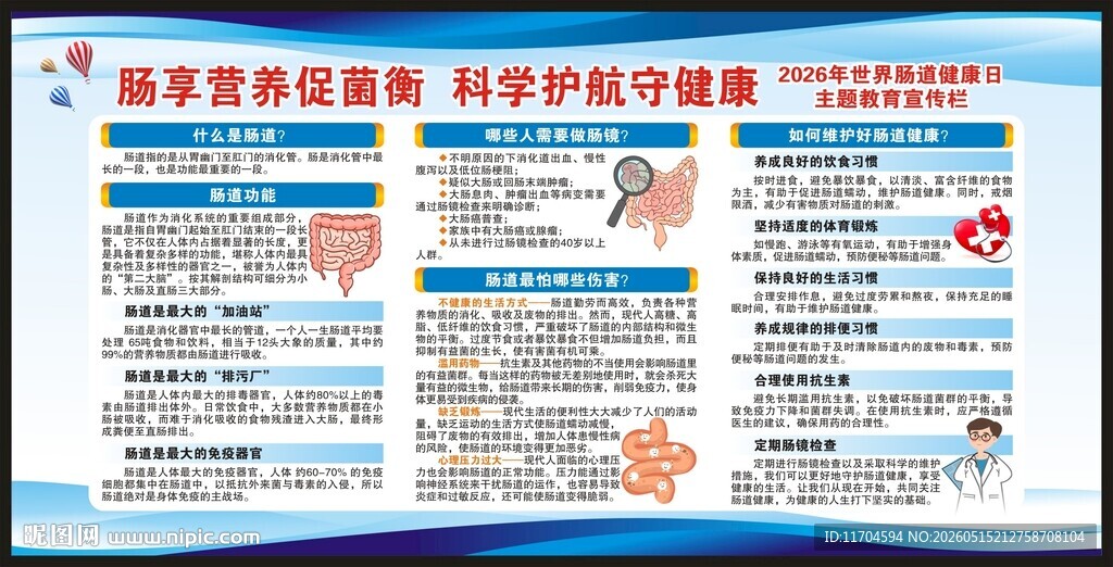 世界肠道健康日宣传栏