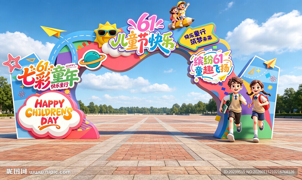 儿童节门头