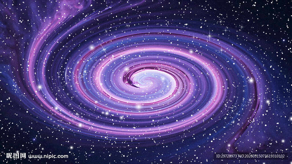紫色星空宇宙旋涡