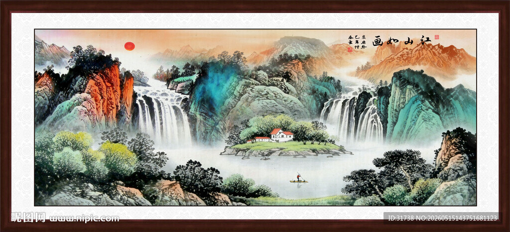 紫气东来装饰画
