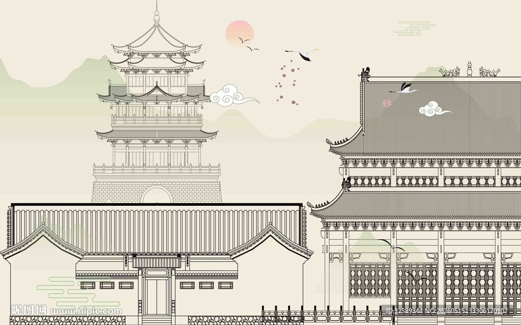 中式古建筑景观