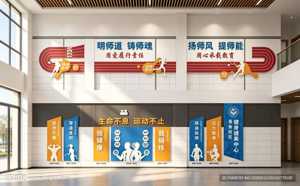 校园体育文化墙