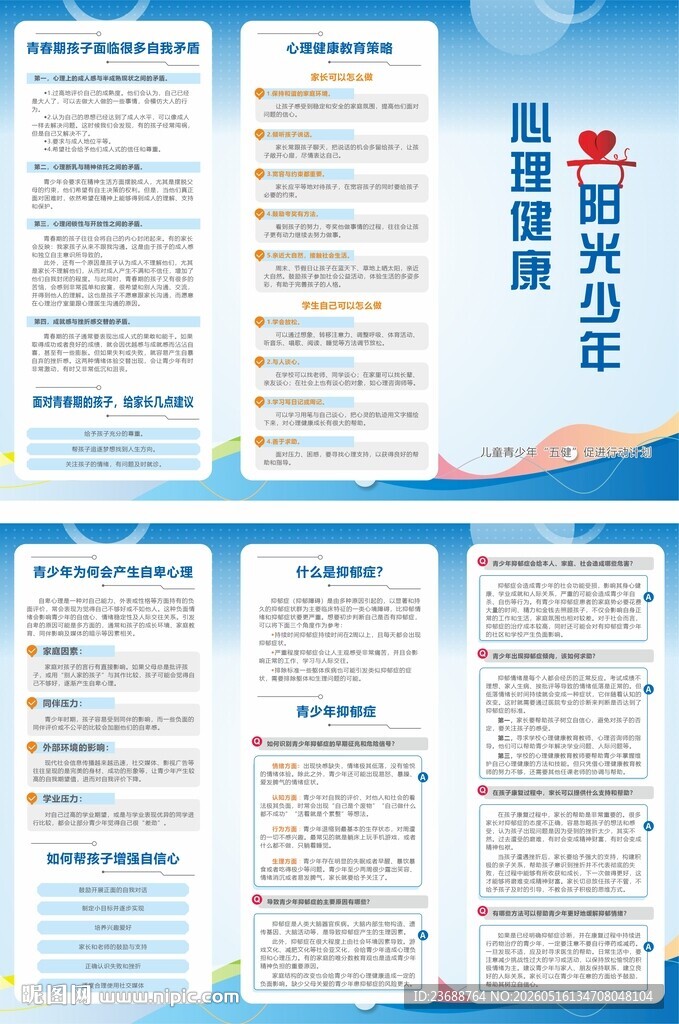 儿童青少年五健计划心理健康