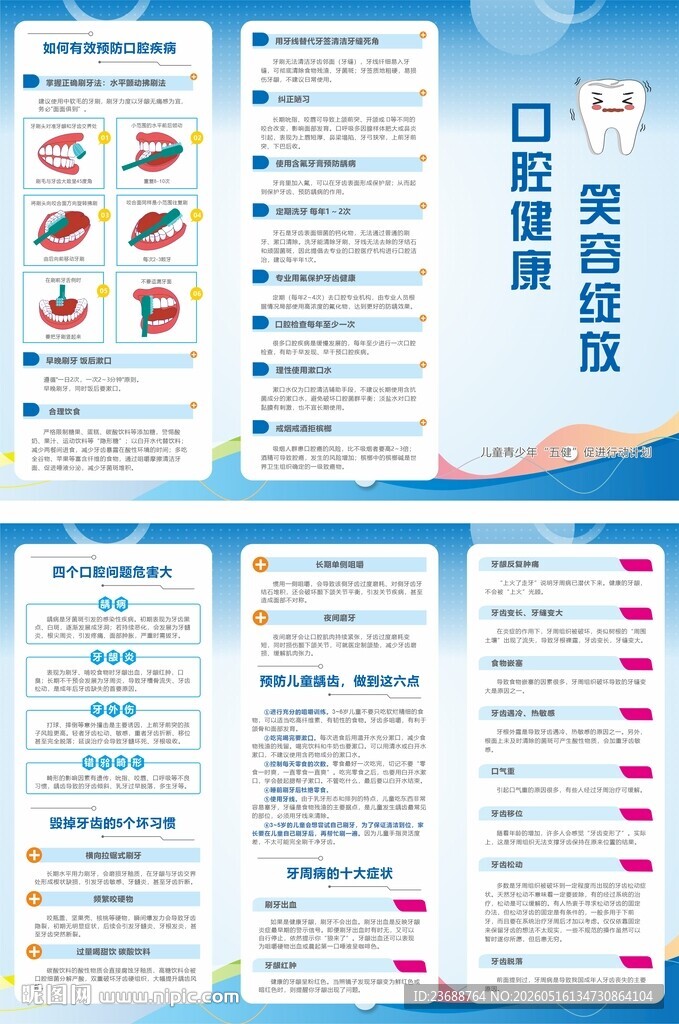 儿童青少年五健计划口腔健康
