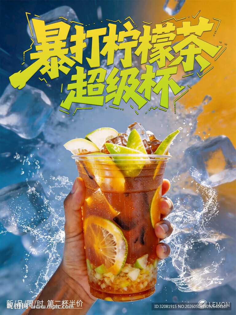 超大杯暴打柠檬茶海报