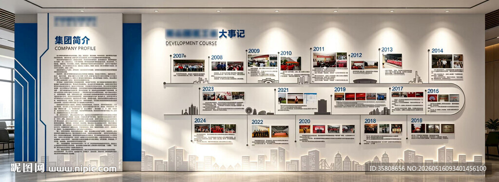 企业发展历程文化墙