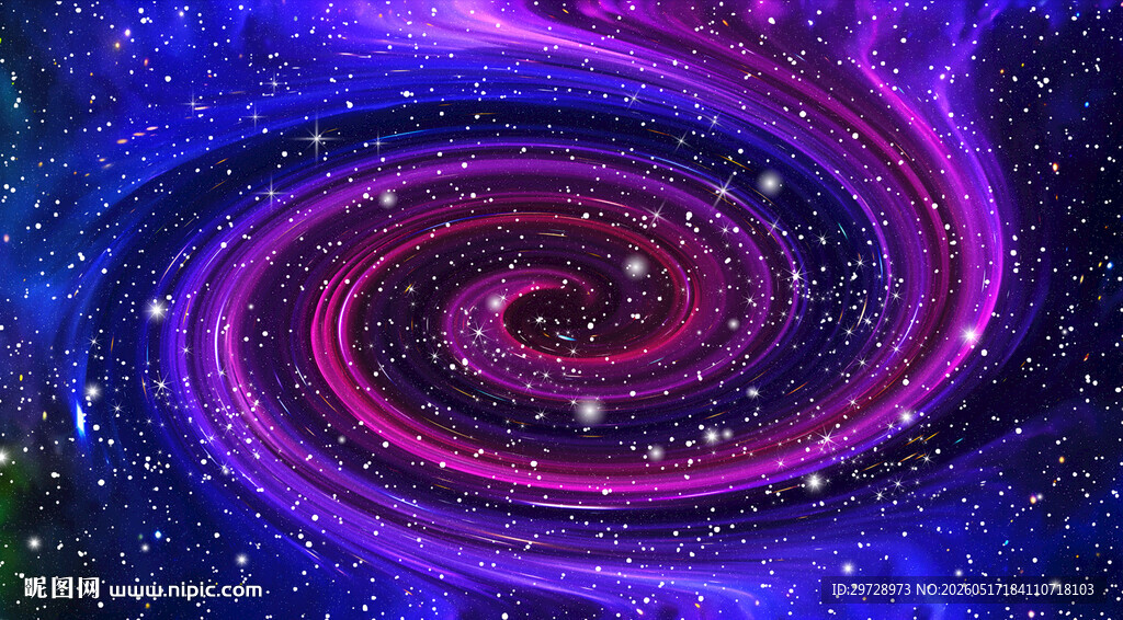 红蓝星空漩涡