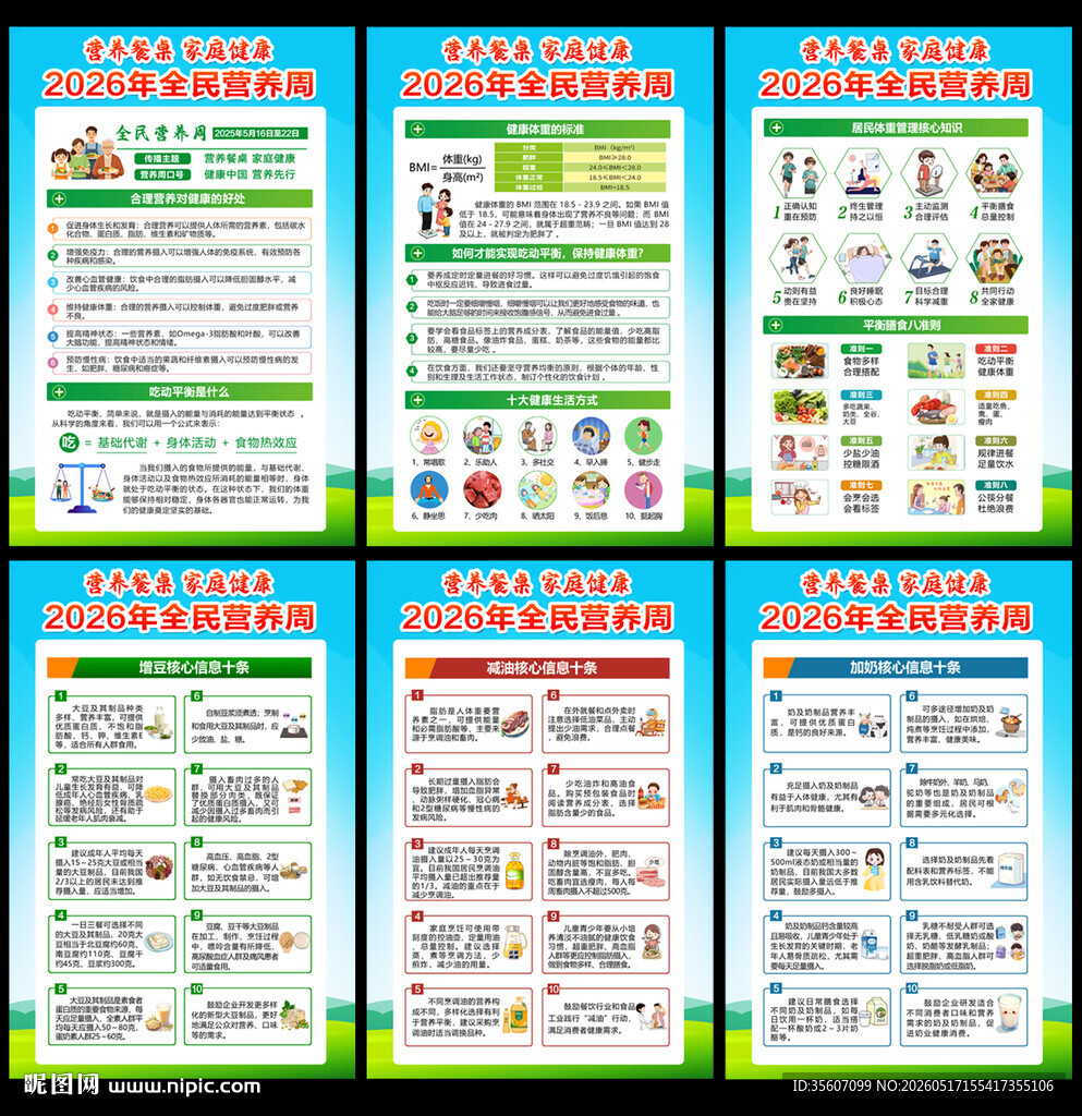 全民营养周展板