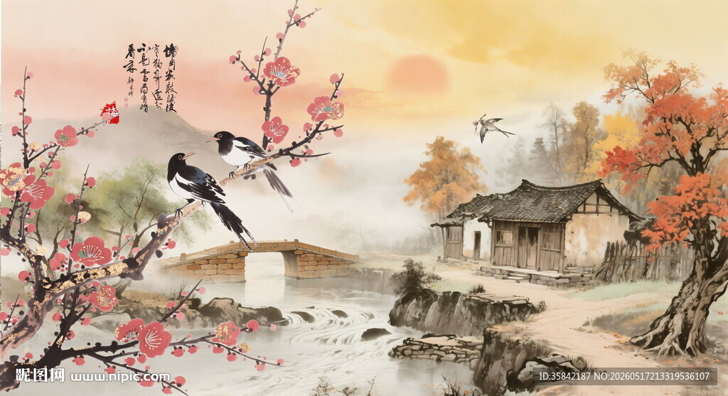 客厅山水画