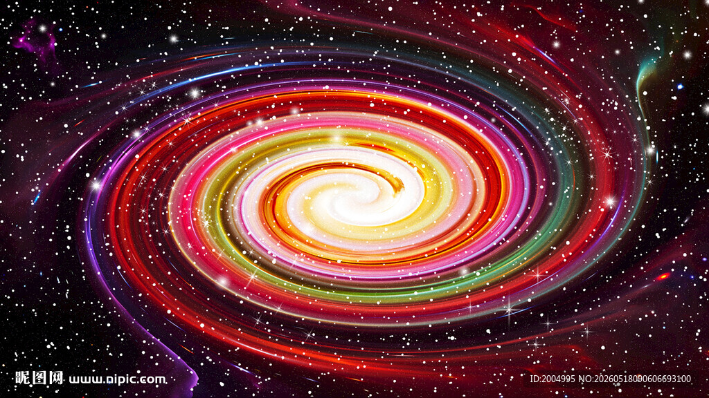 炫彩漩涡星空