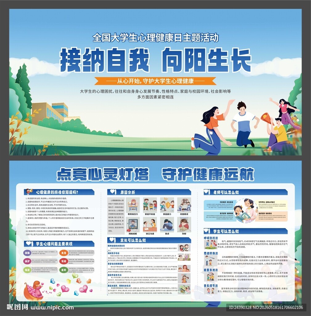 心理健康展板