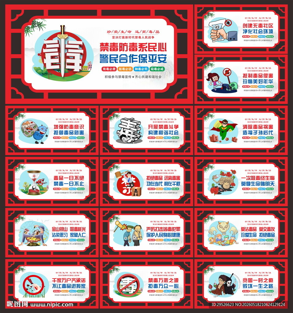 禁毒展板