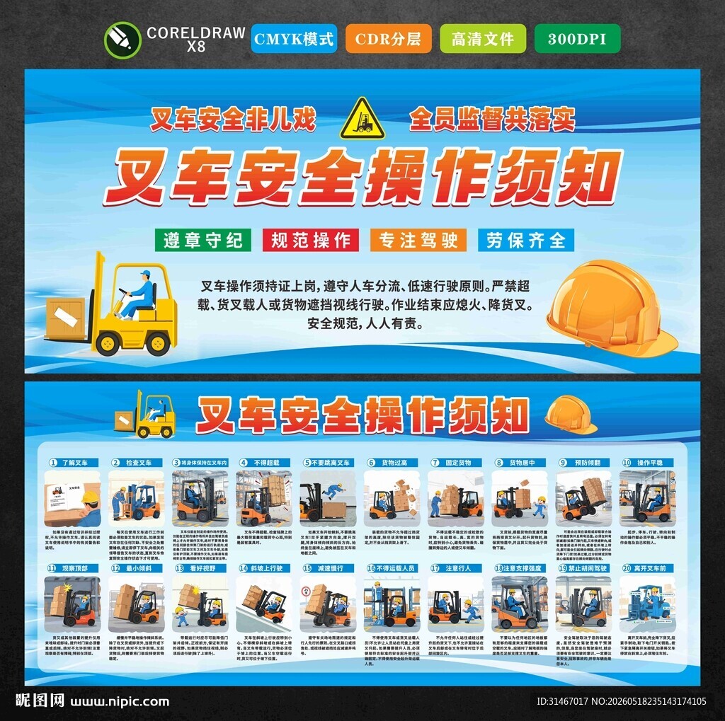叉车安全操作须知
