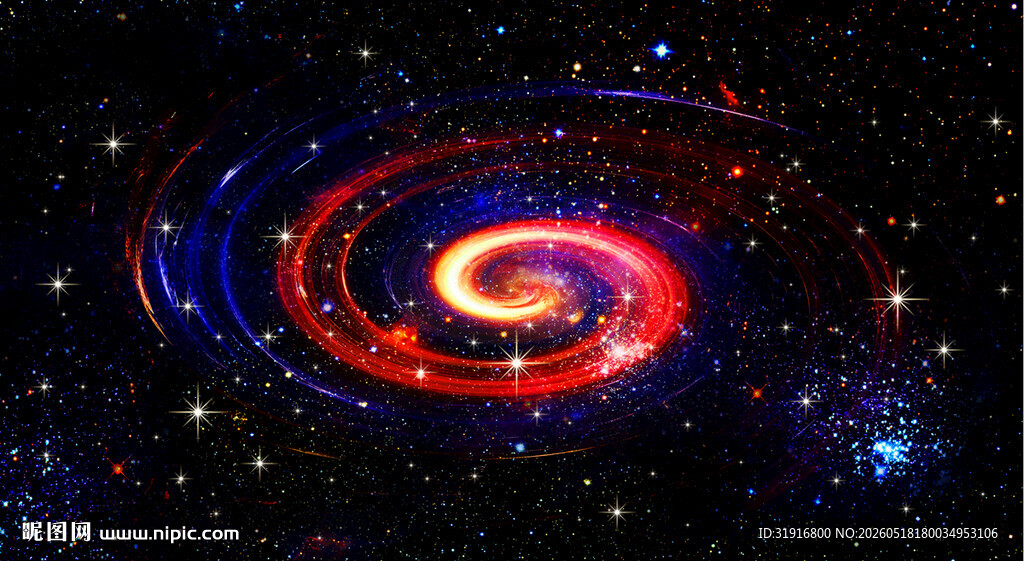 唯美灿烂星空背景