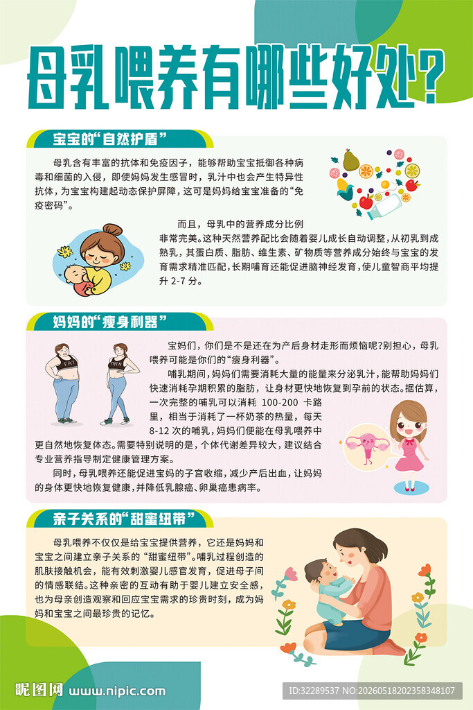 母乳喂养有哪些好处