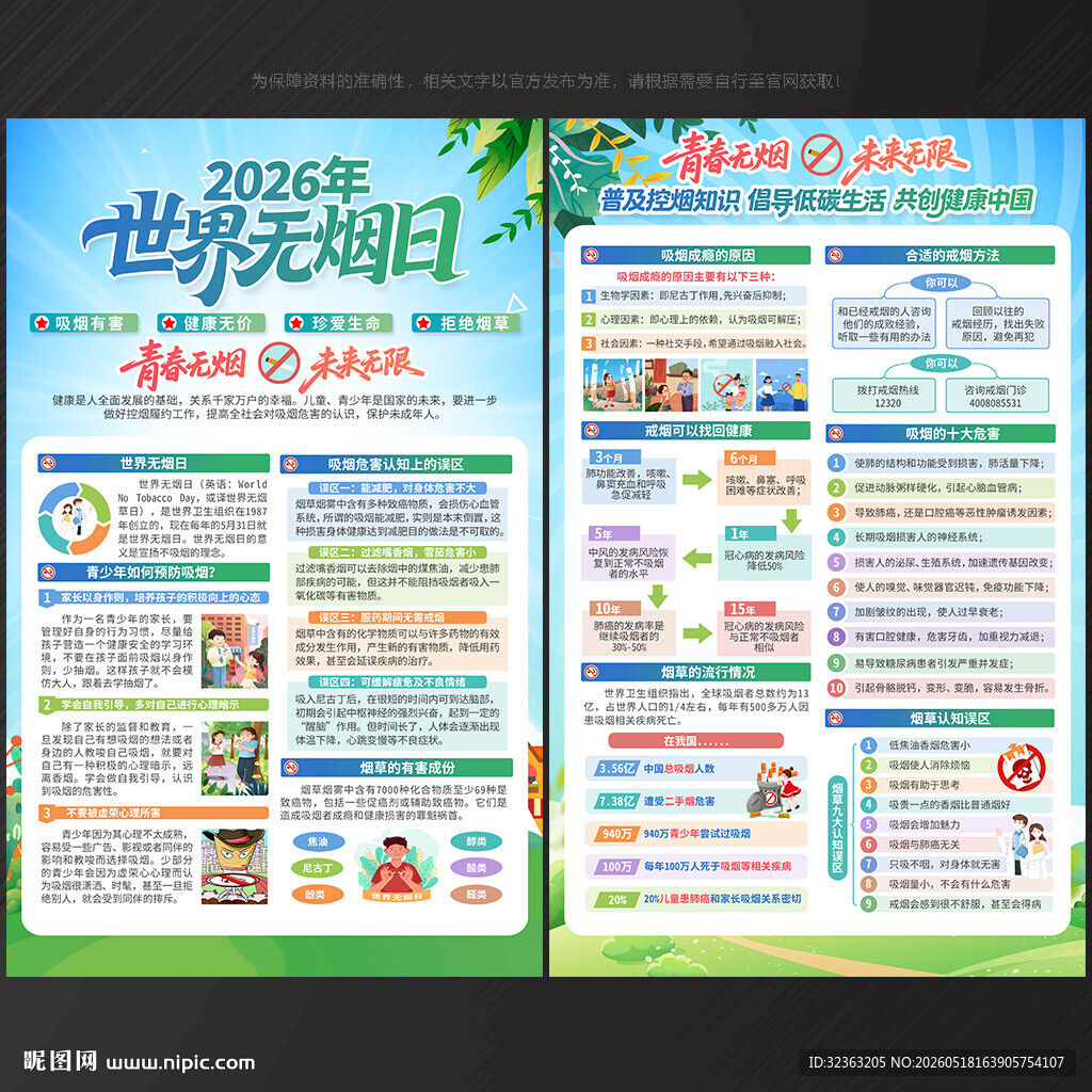 2026世界无烟日宣传单
