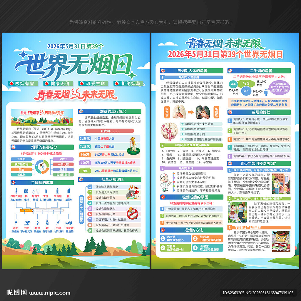 2026年世界无烟日宣传单