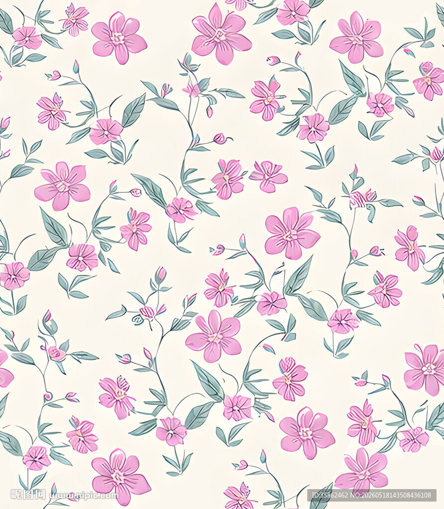 粉色花卉