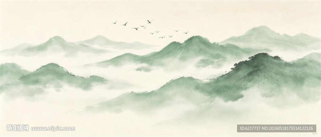 水墨山水画