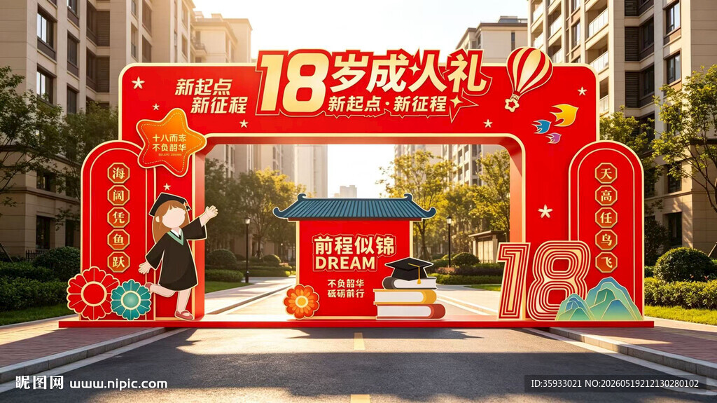 18岁成人礼拱门