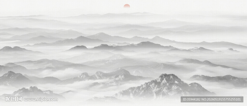 新中式意境山水画