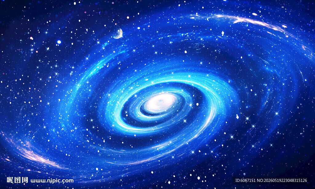 蓝色漩涡星空