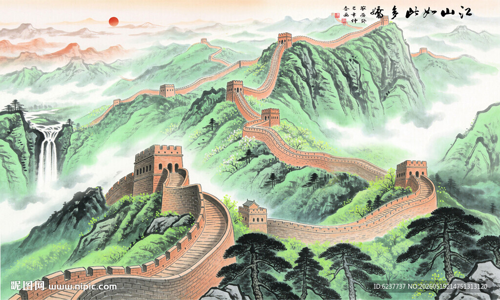 长城背景图