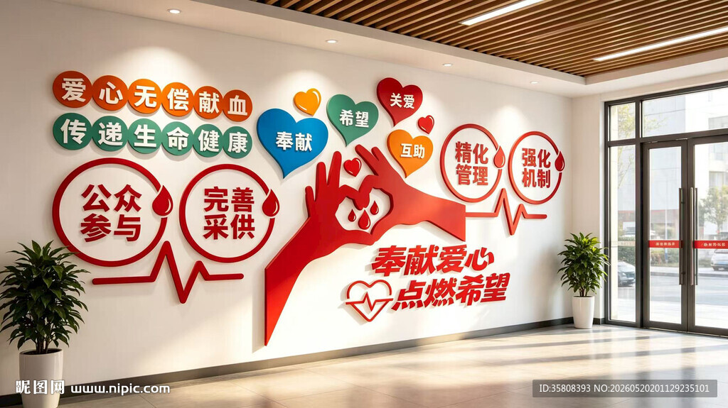 爱心公益文化墙