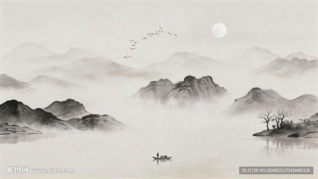 新中式山水画
