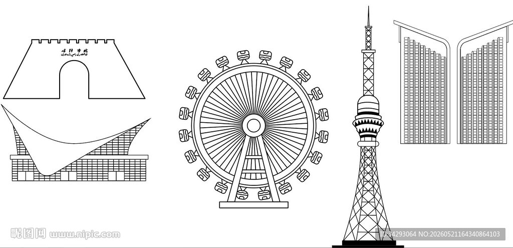 喀什著名建筑剪影
