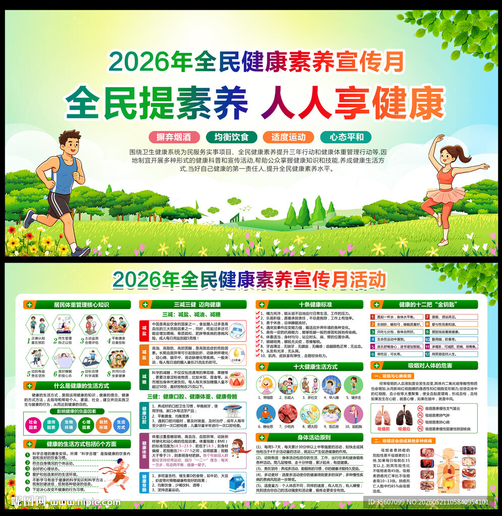 全民健康素养宣传月宣传栏