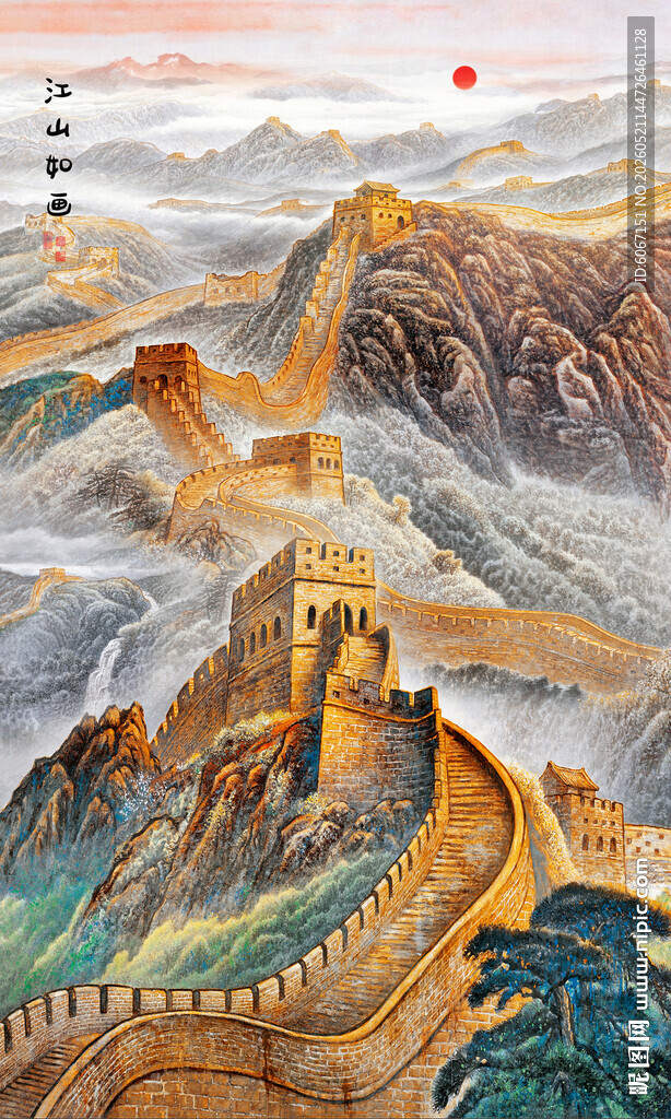 长城玄关装饰画