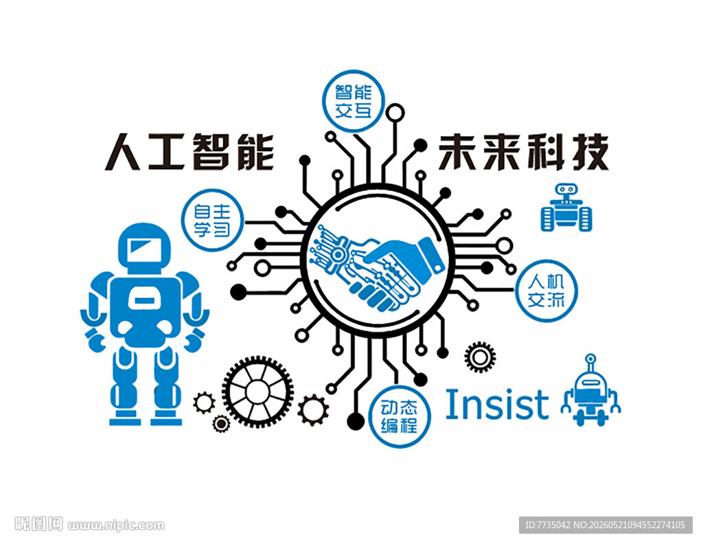 编程人工智能文化墙