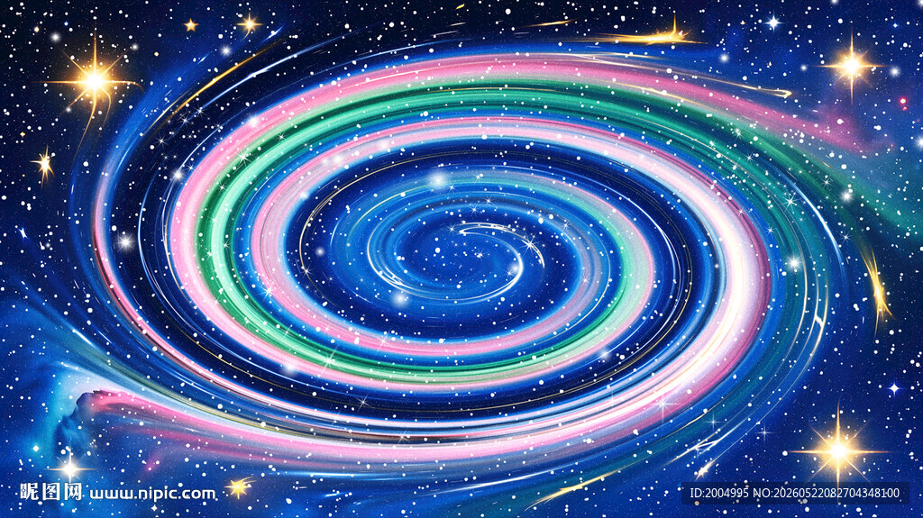唯美宇宙旋涡星空背景