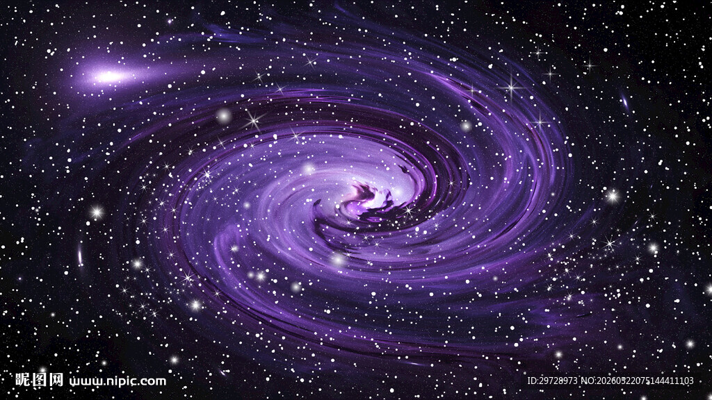 紫色宇宙星空吊顶天花