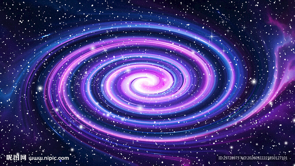 梦幻绚丽的宇宙漩涡