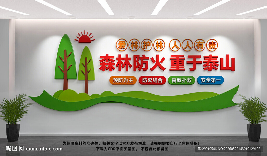森林防火文化墙