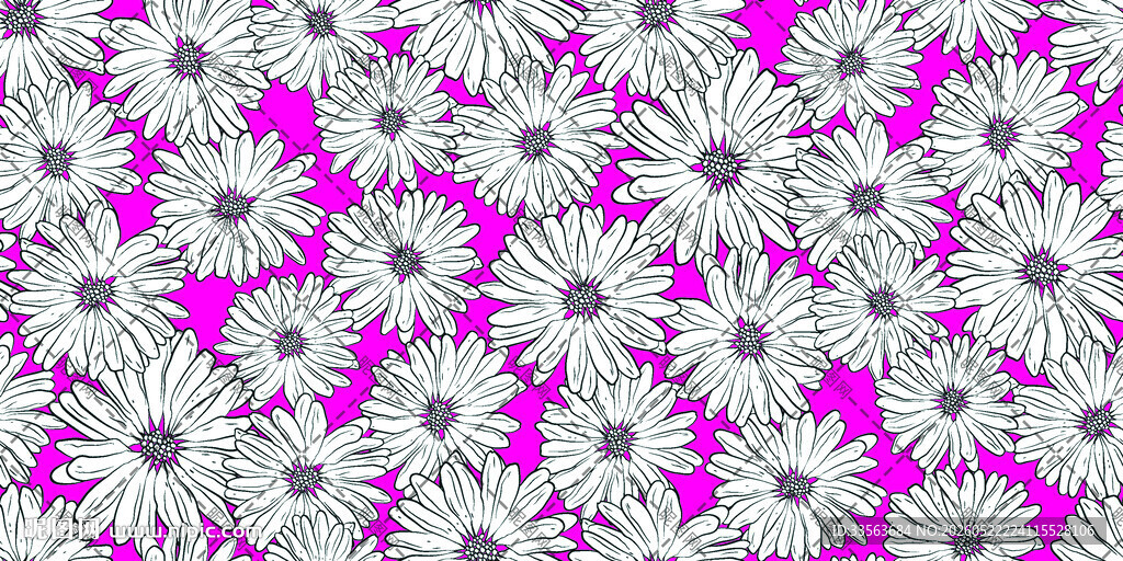 粉色背景雏菊图案纹理