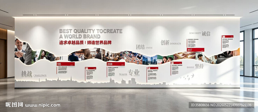 企业发展历程文化墙