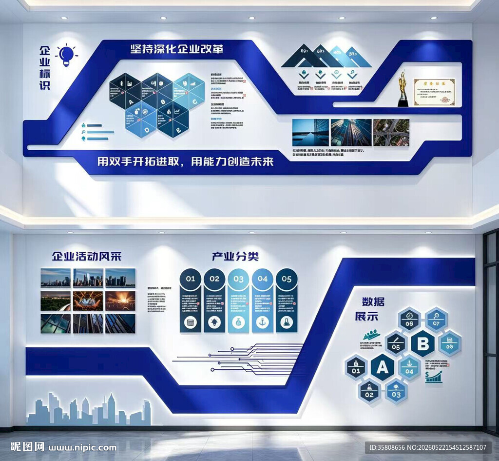 科技企业文化墙