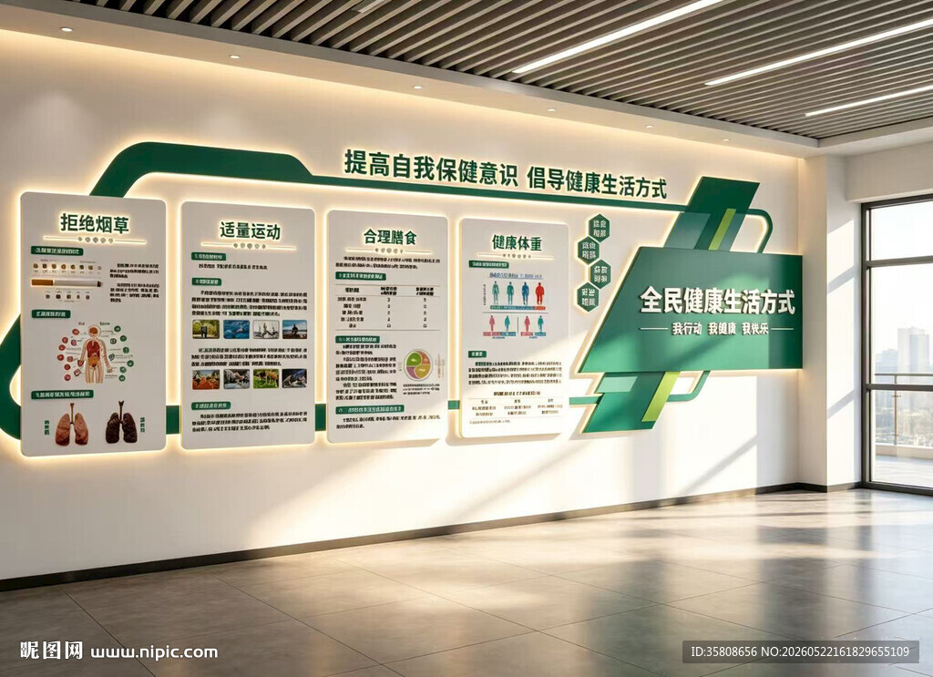 全民健康生活文化墙