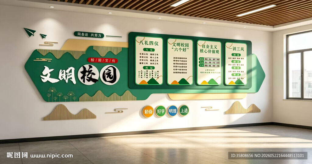 文明校园文化墙