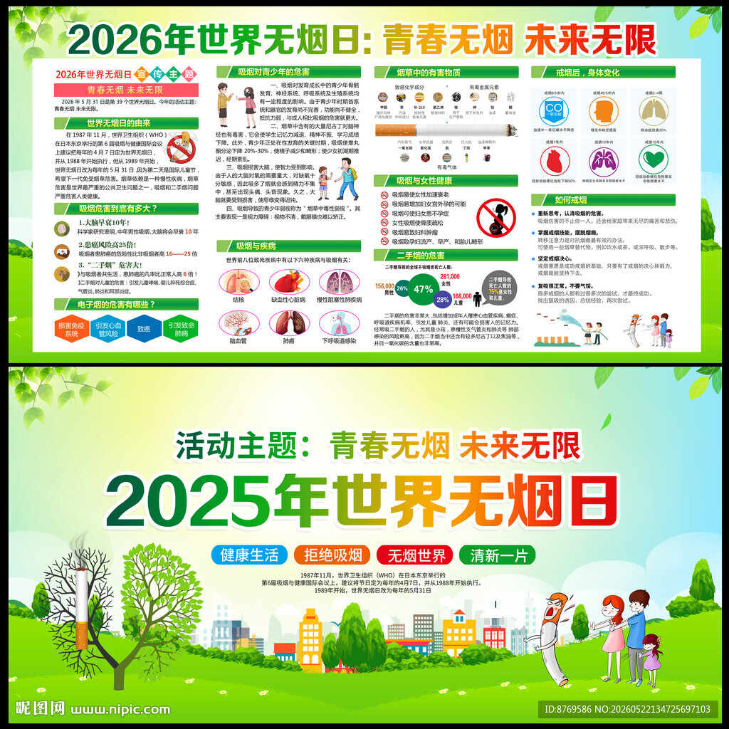 2026年世界无烟日宣传栏