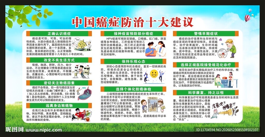 全国肿瘤防治宣传周宣传栏