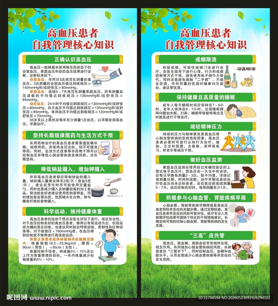 全国高血压日展架