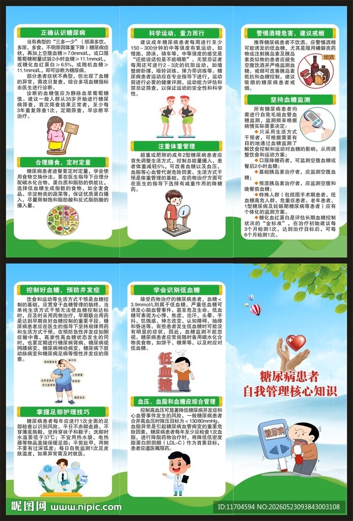 联合国糖尿病日三折页