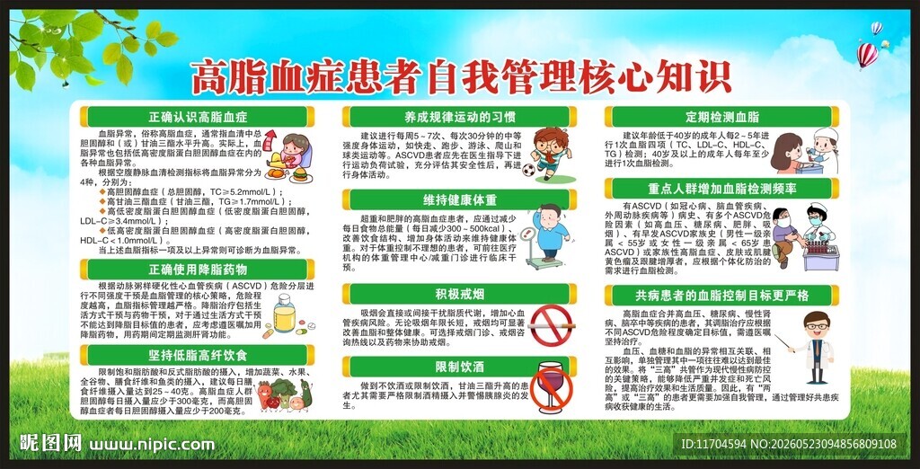 慢病健康教育知识宣传栏