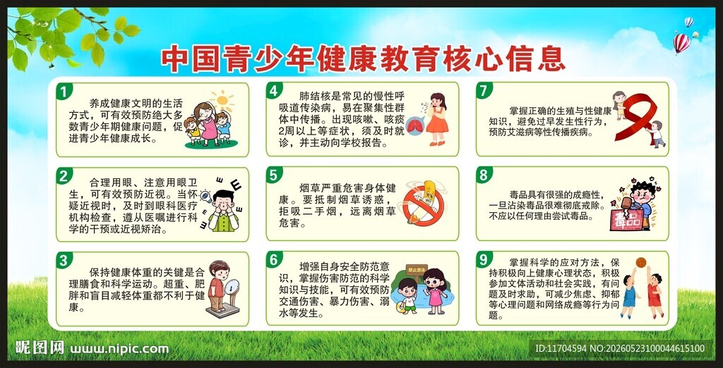 校园健康教育知识宣传栏