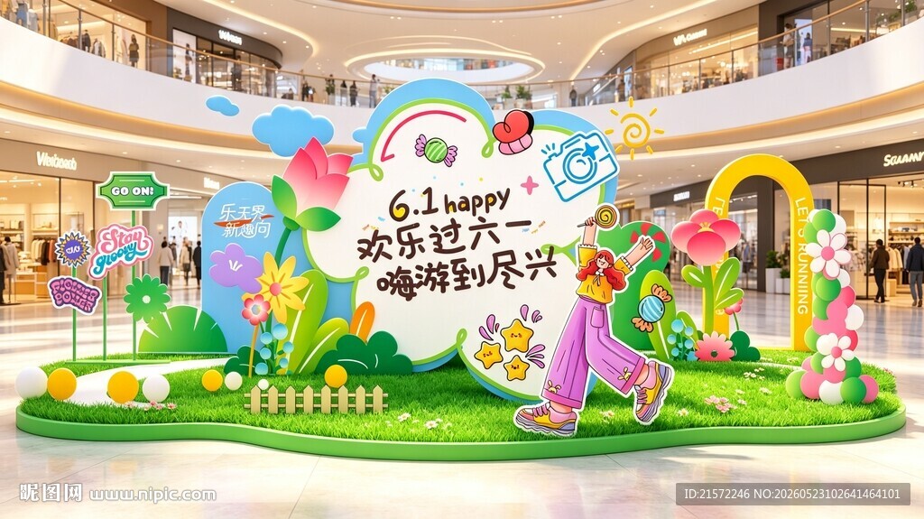 商场儿童节主题美陈